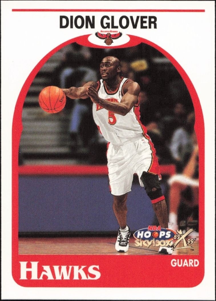 1999-00 Skybox NBA Hoops Decade Dion Glover #142 trading card