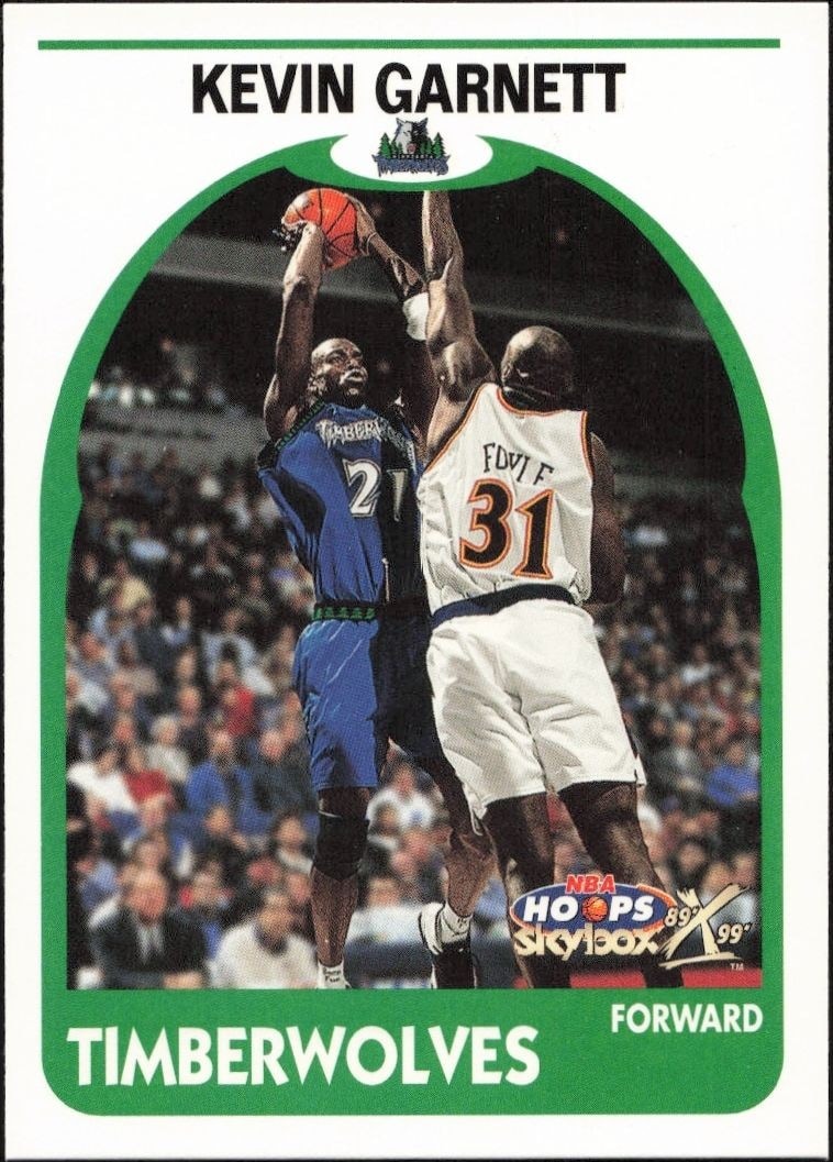 1999-00 Skybox NBA Hoops Decade Kevin Garnett #85 trading card