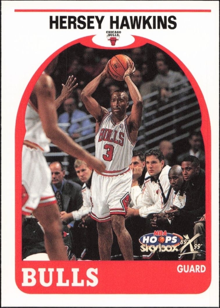1999-00 Skybox NBA Hoops Decade Hersey Hawkins #38 trading card