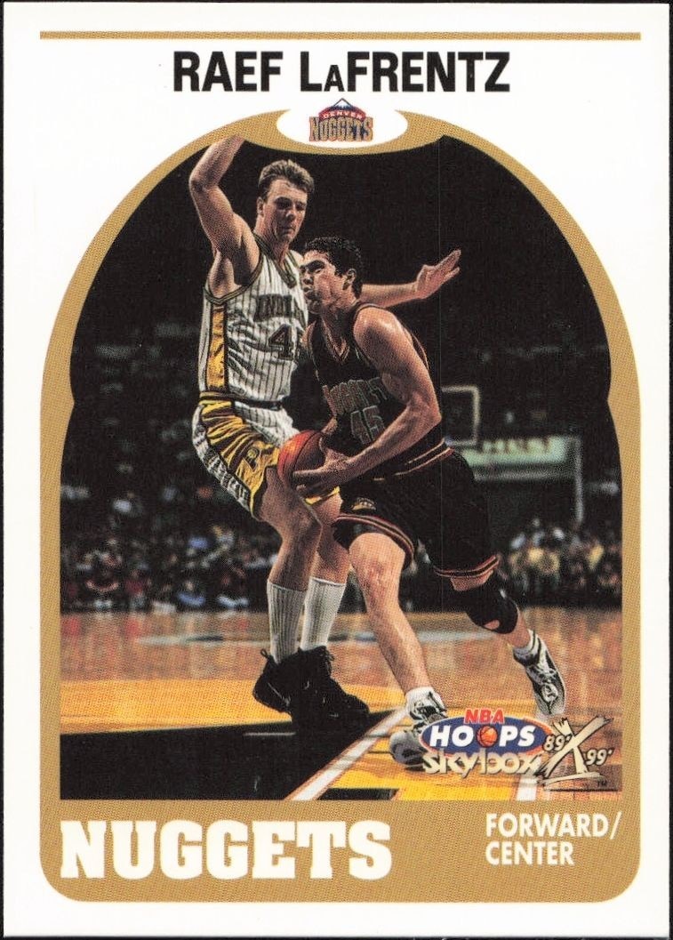 1999-00 Skybox NBA Hoops Decade Raef Lafrentz #65 trading card