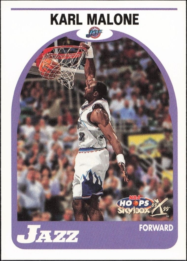 1999-00 Skybox NBA Hoops Decade Karl Malone #47 trading card