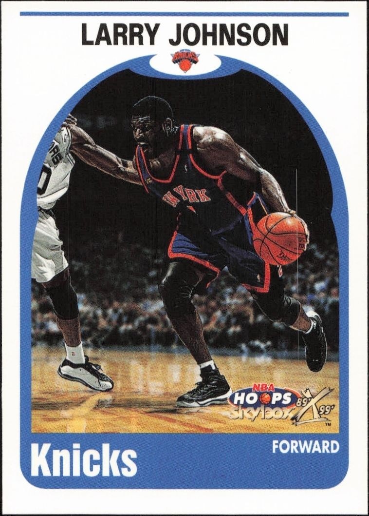 1999-00 Skybox NBA Hoops Decade Larry Johnson #63 trading card