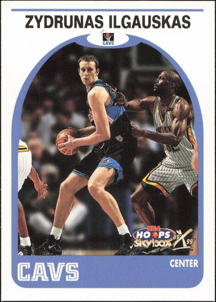 1999-00 Skybox NBA Hoops Decade Zydrunas Ilgauskas #124 trading card