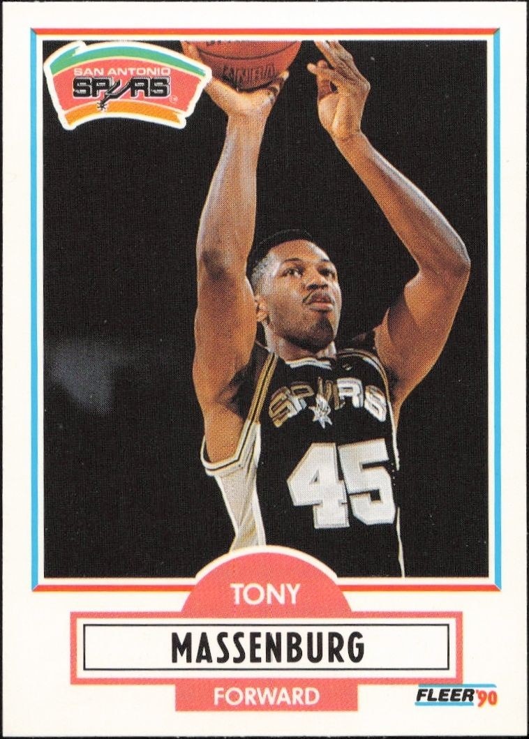 1990-91 Fleer Update Tony Massenburg #U-89 trading card