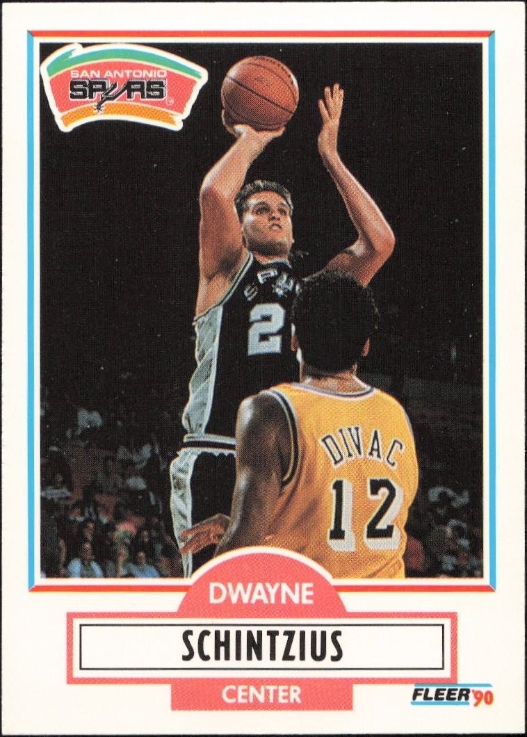 1990-91 Fleer Update Dwayne Schintzius #U-91 trading card