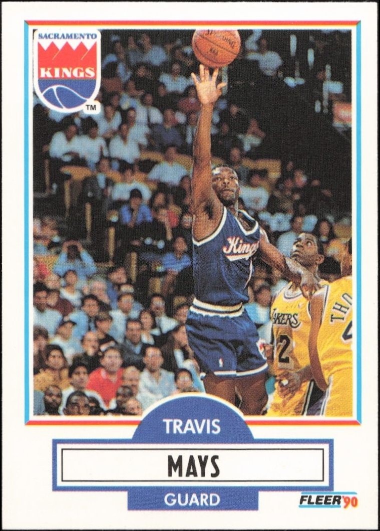 1990-91 Fleer Update Travis Mays #U-86 trading card