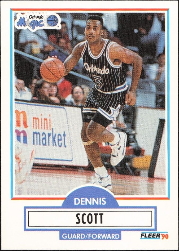 1990-91 Fleer Update Dennis Scott #U-68 trading card