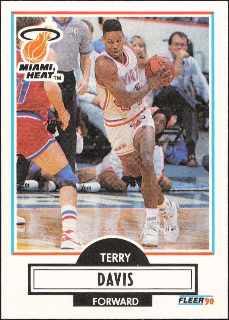 1990-91 Fleer Update Terry Davis #U-49 trading card