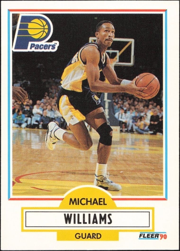 1990-91 Fleer Update Micheal Williams #U-39 trading card