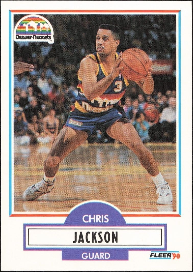 1990-91 Fleer Update Chris Jackson #U-25 trading card
