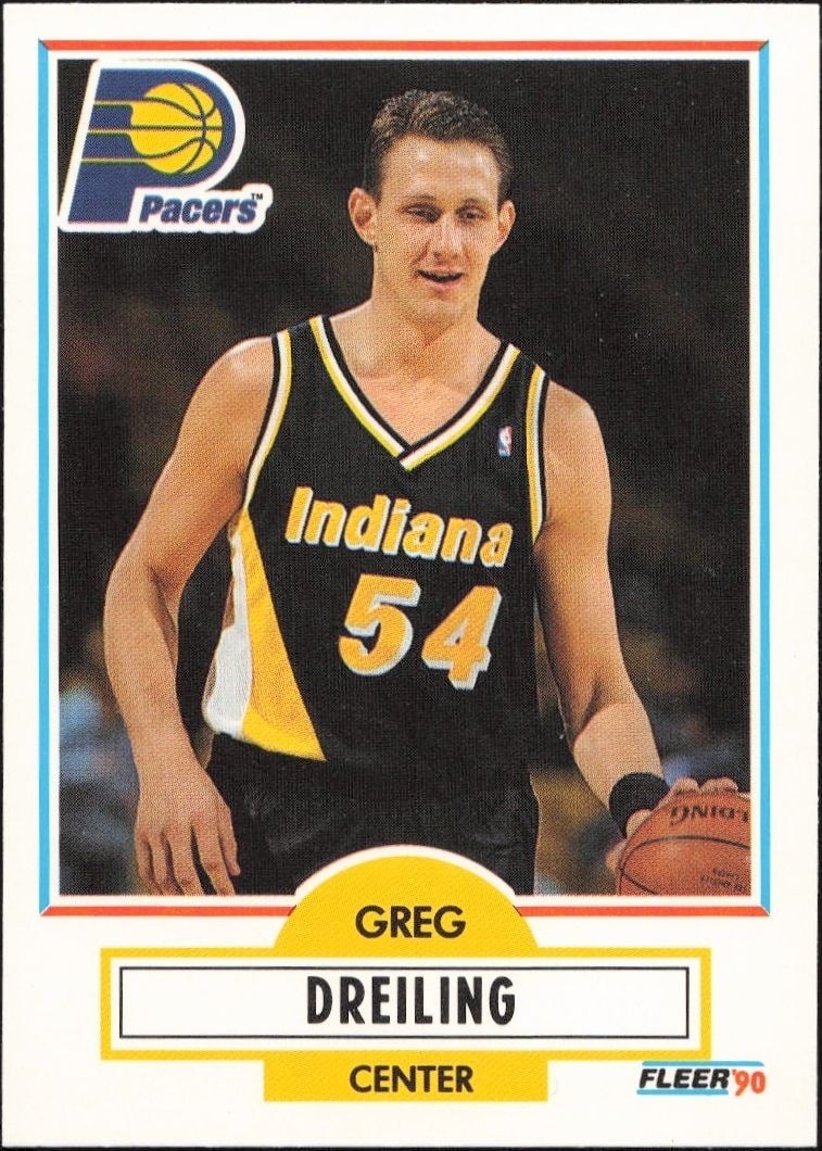 1990-91 Fleer Update Greg Dreiling #U-37 trading card
