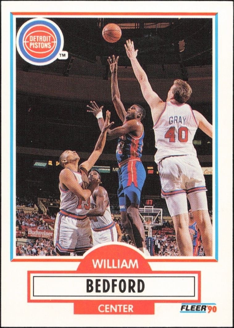 1990-91 Fleer Update William Bedford #U-28 trading card