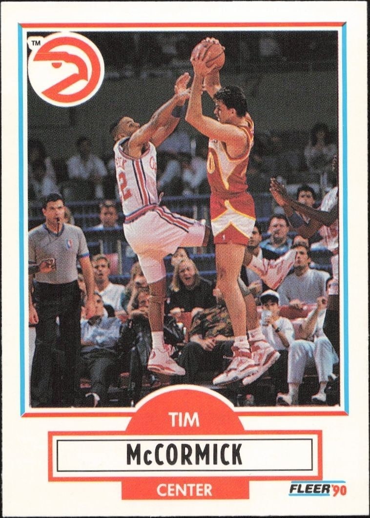 1990-91 Fleer Update Tim McCormick #U-2 trading card