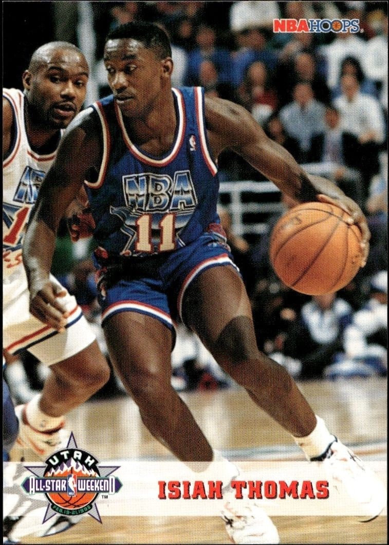 1993-94 Skybox NBA Hoops Series 1 Isiah Thomas #258 trading card
