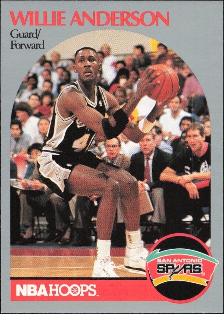 1990-91 Skybox NBA Hoops Series 1 Willie Anderson #86 trading card