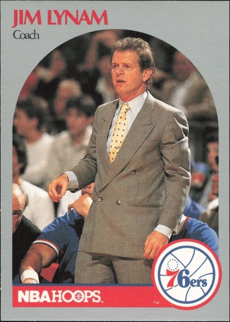 1990-91 Skybox NBA Hoops Series 1 Jim Lynam #324 trading card