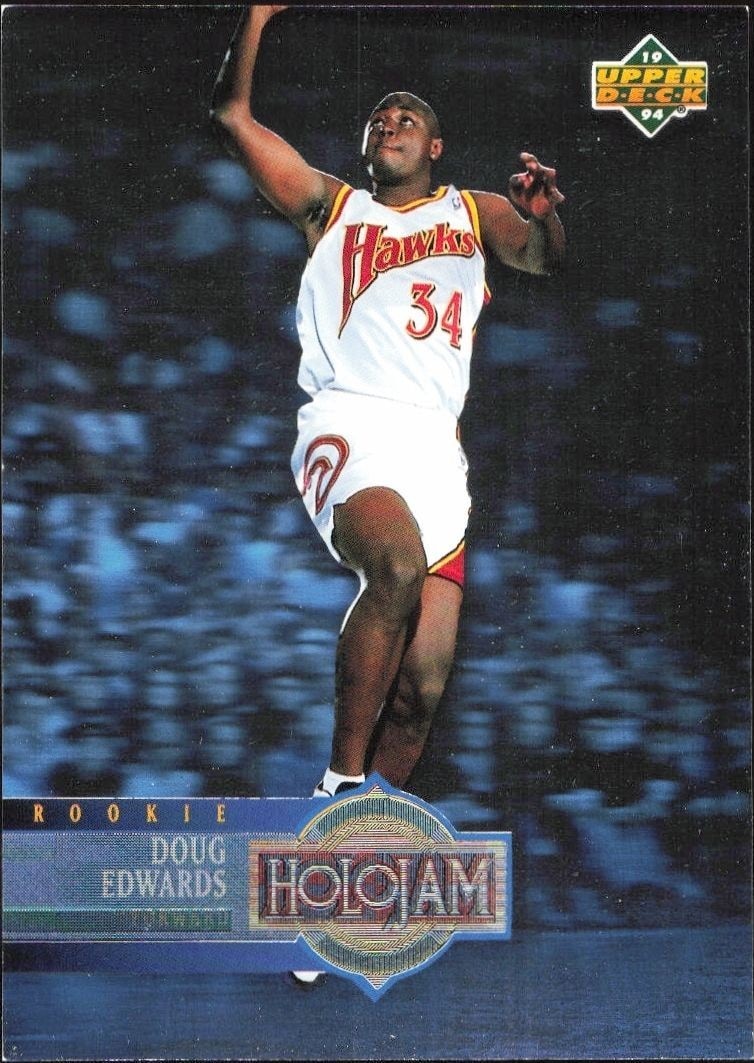 1993-94 Upper-Deck Holojam Doug Edwards #H35 trading card