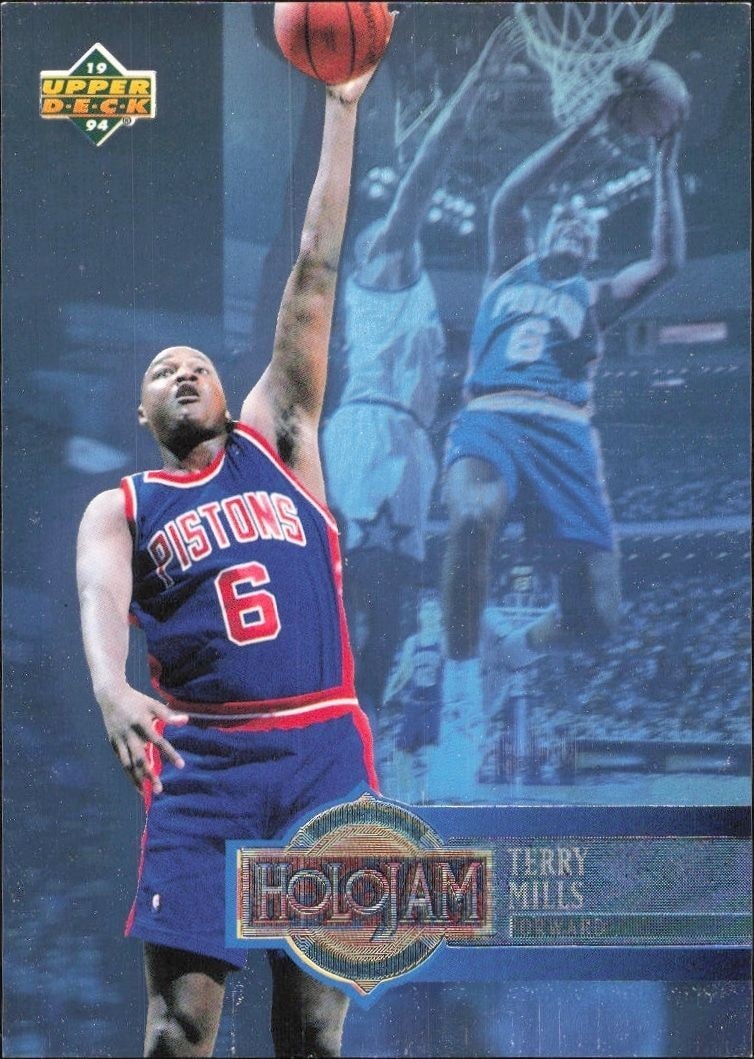1993-94 Upper-Deck Holojam Terry Mills #H8 trading card