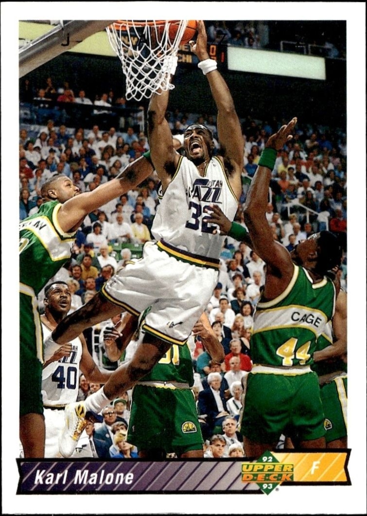 1992-93 Upper-Deck Karl Malone #112 trading card