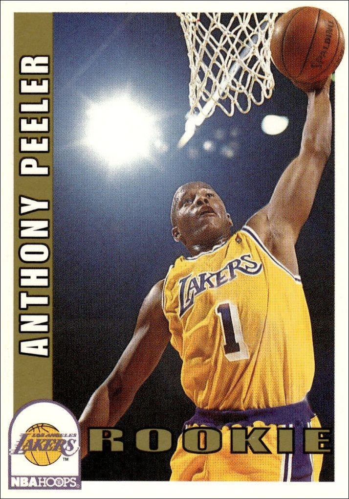 1992-93 Skybox NBA Hoops Series 2 Anthony Peeler #410 trading card