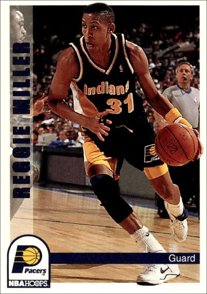 1992-93 Skybox NBA Hoops Series 1 Reggie Miller #92 trading card