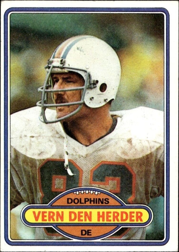 1980 Topps Vern Den Herder #281 trading card