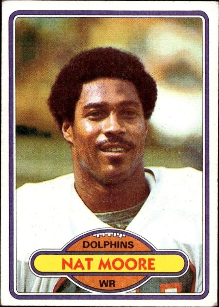 1980 Topps Nat Moore #515 trading card