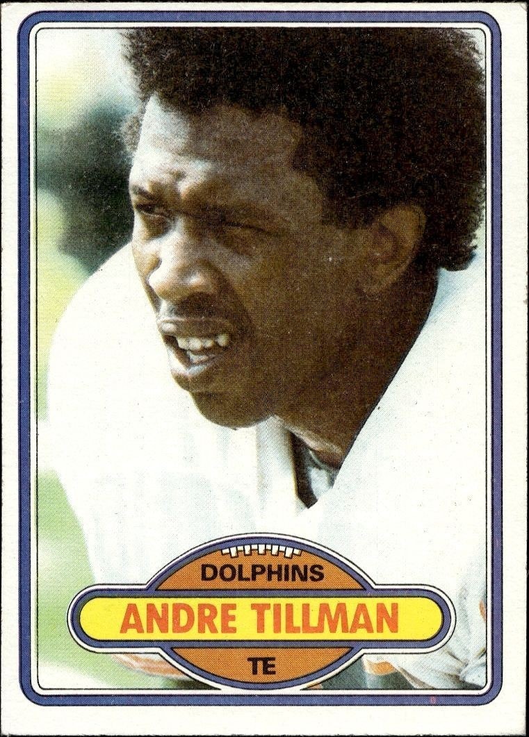 1980 Topps Andre Tillman #16 trading card
