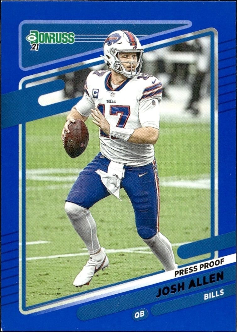 2021 Panini Donruss Josh Allen #225 trading card