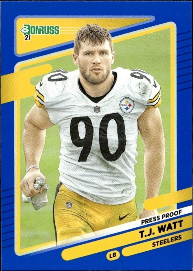 2021 Panini Donruss T.J. Watt #22 trading card