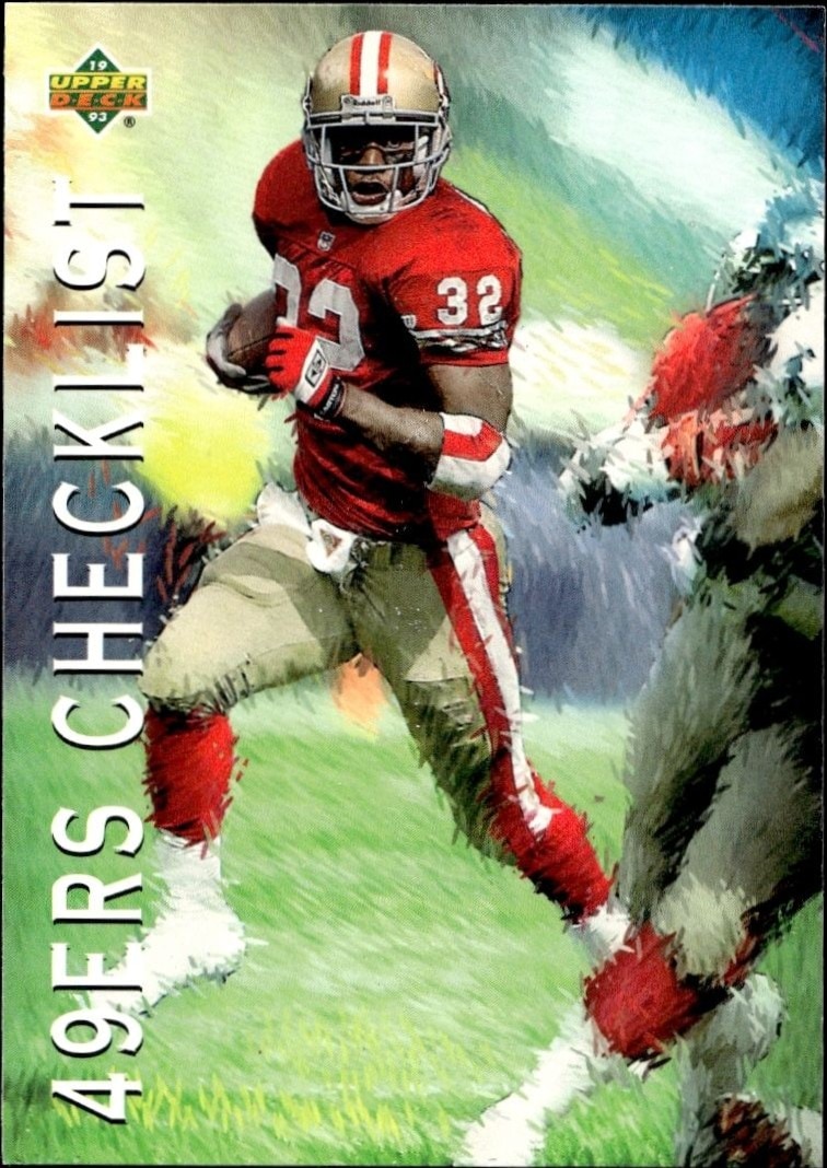 1993 Upper-Deck Checklist #77 trading card