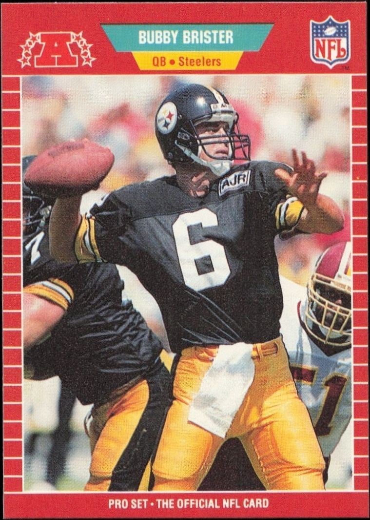 1989 Pro-Set Bubby Brister #343 trading card