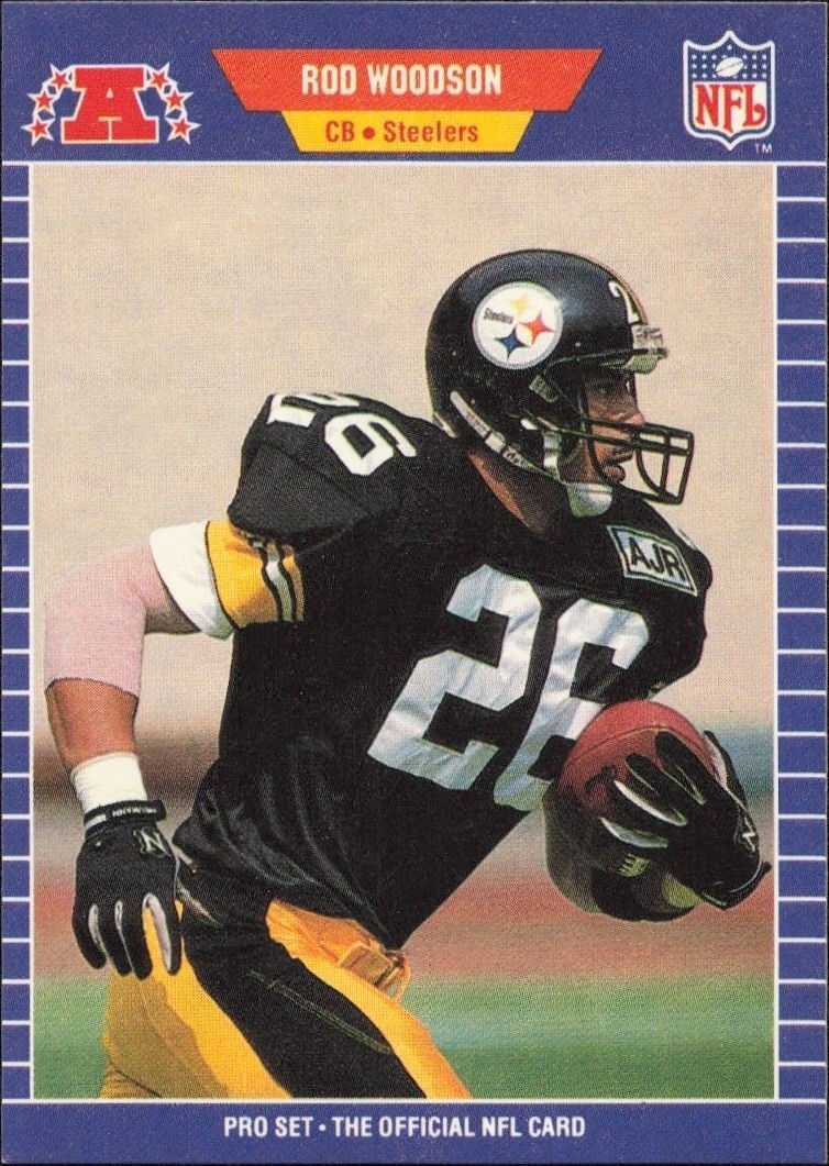 1989 Pro-Set Rod Woodson #354 trading card