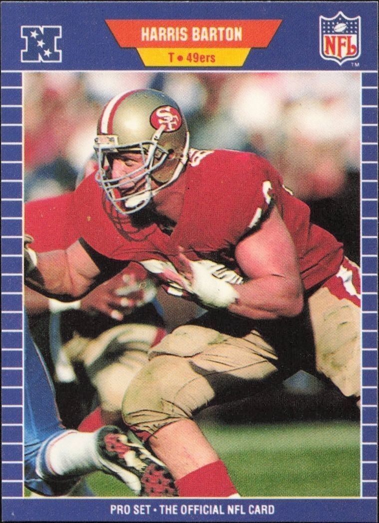 1989 Pro-Set Harris Barton #369 trading card