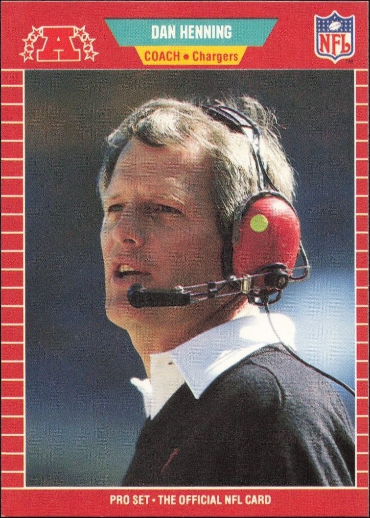 1989 Pro-Set Dan Henning #368 trading card