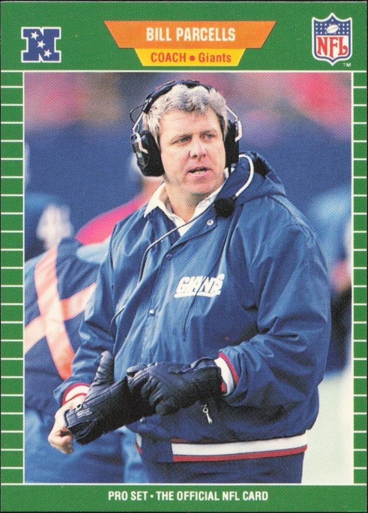 1989 Pro-Set Bill Parcells #293 trading card