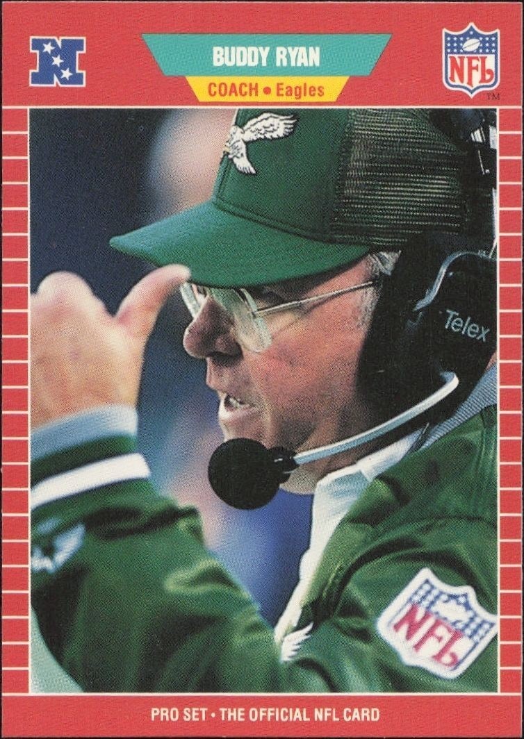 1989 Pro-Set Buddy Ryan #327 trading card