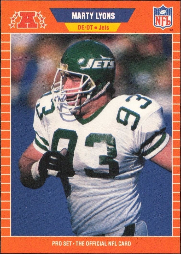 1989 Pro-Set Marty Lyons #301 trading card