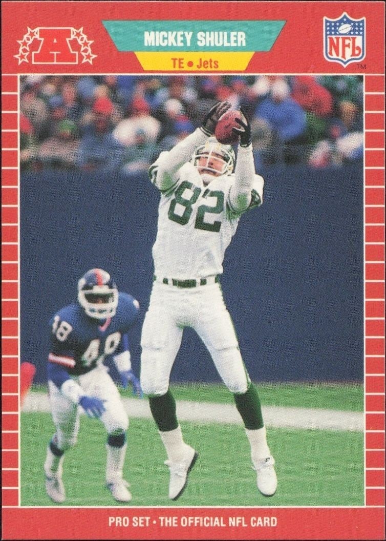 1989 Pro-Set Mickey Shuler #307 trading card