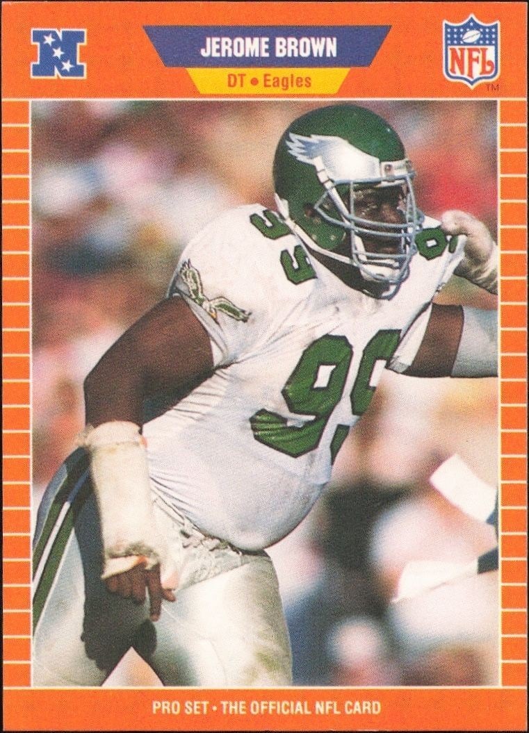 1989 Pro-Set Jerome Brown #312 trading card