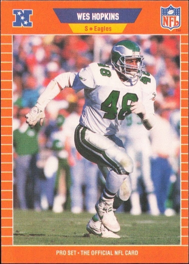 1989 Pro-Set Wes Hopkins #317 trading card