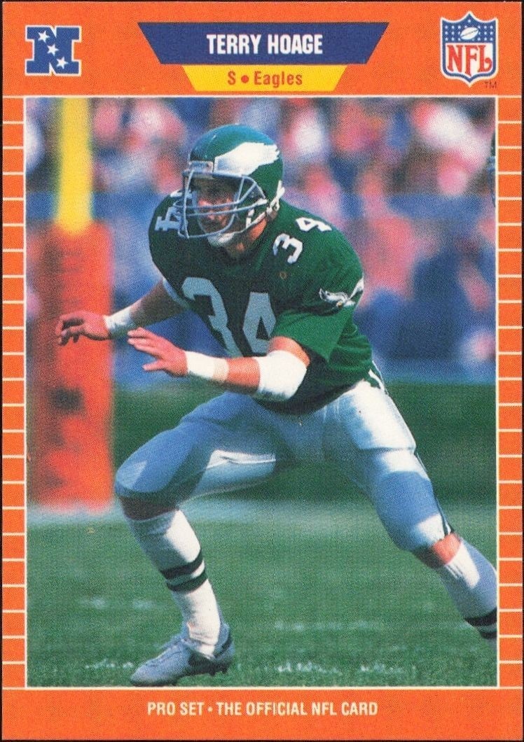 1989 Pro-Set Terry Hoage #316 trading card