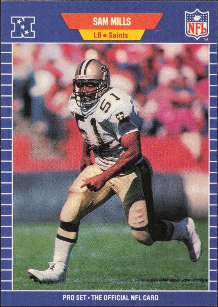 1989 Pro-Set Sam Mills #274 trading card