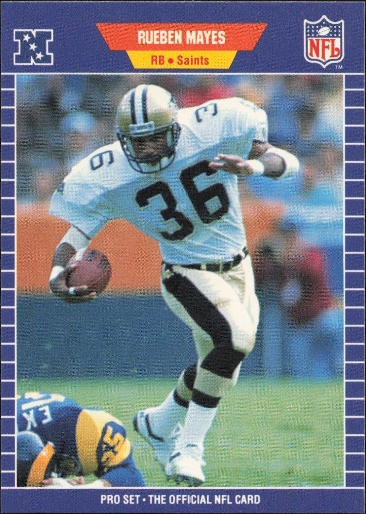 1989 Pro-Set Rueben Mayes #273 trading card