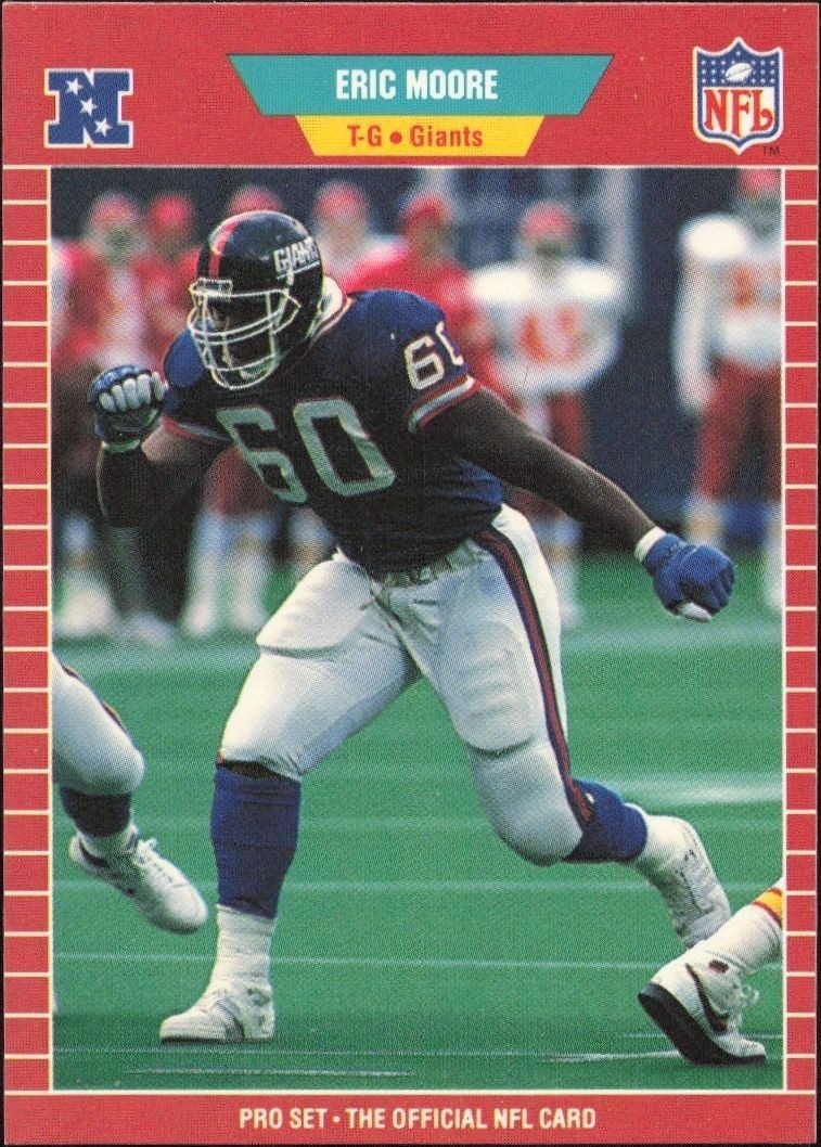1989 Pro-Set Eric Moore #279 trading card