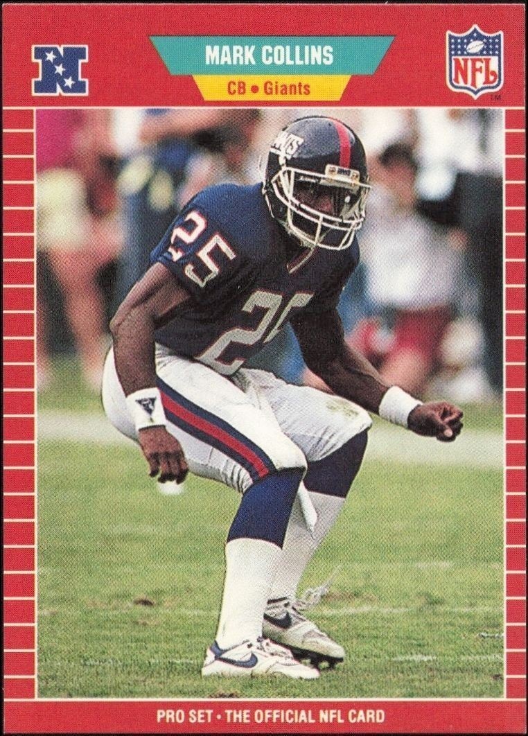 1989 Pro-Set Mark Collins #283 trading card