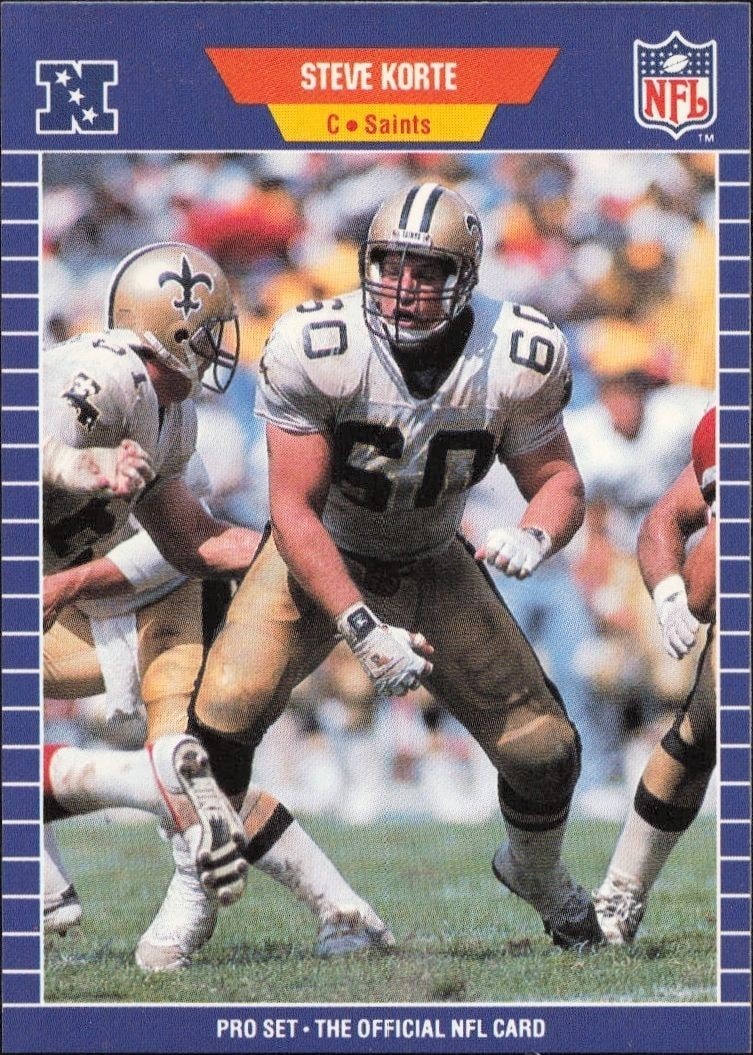 1989 Pro-Set Steve Korte #271 trading card