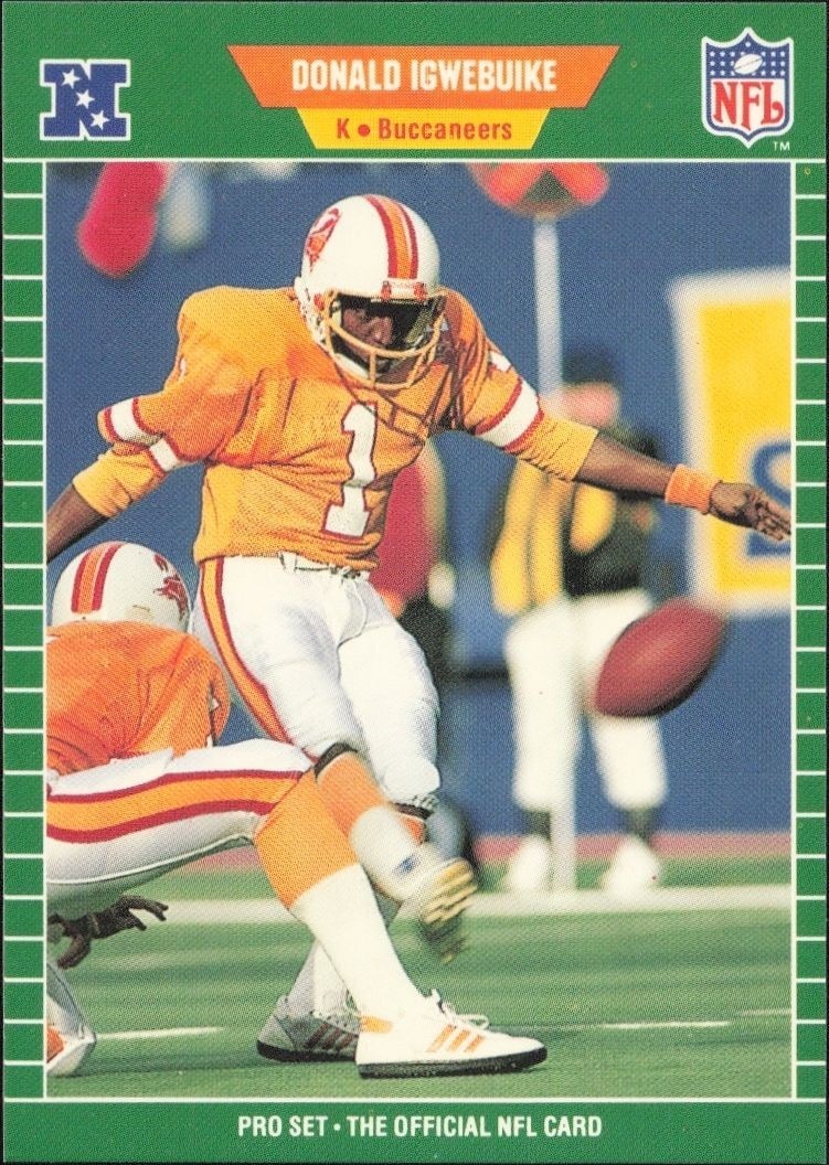 1989 Pro-Set Donald Igwebuike #414 trading card