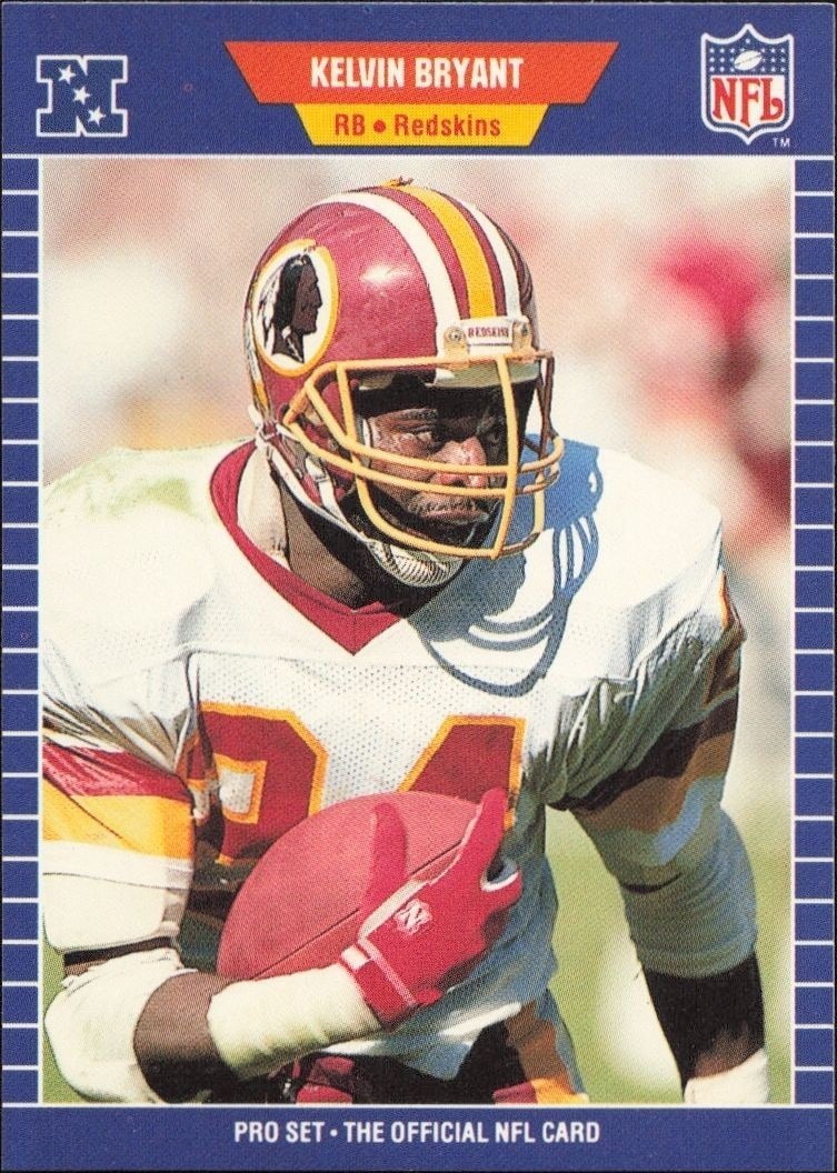 1989 Pro-Set Kelvin Bryant #423 trading card