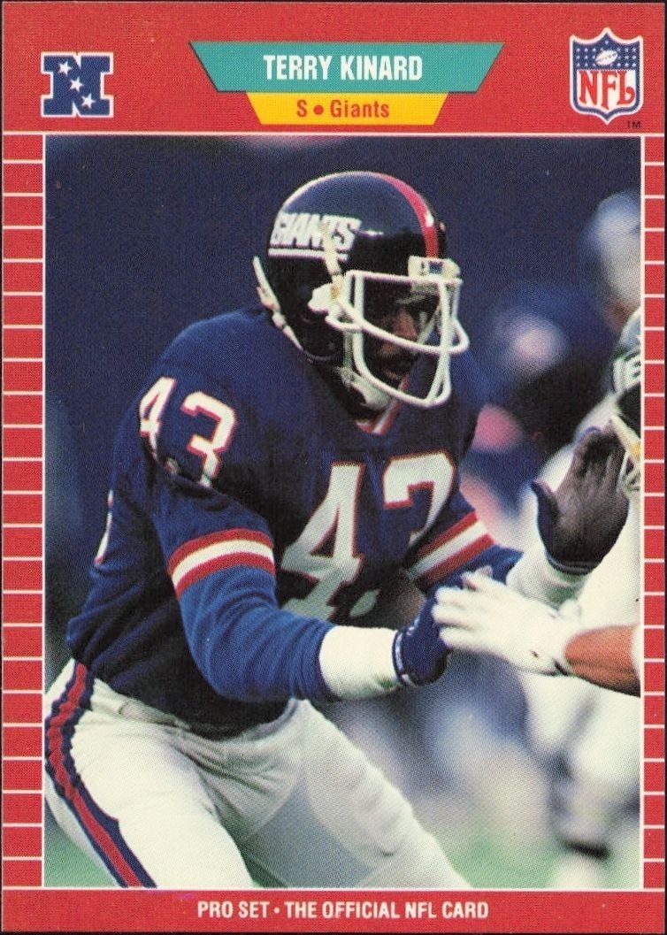 1989 Pro-Set Terry Kinard #285 trading card
